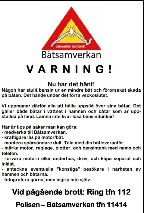Information från Björn Bergquist