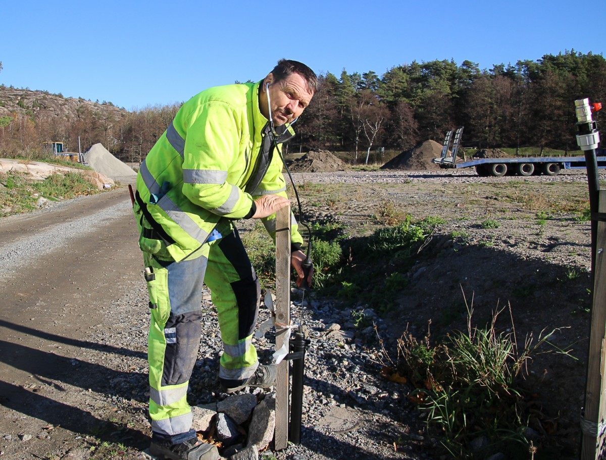 Christer Nyholm med stetoskopet. Foto: Lars Joelsson